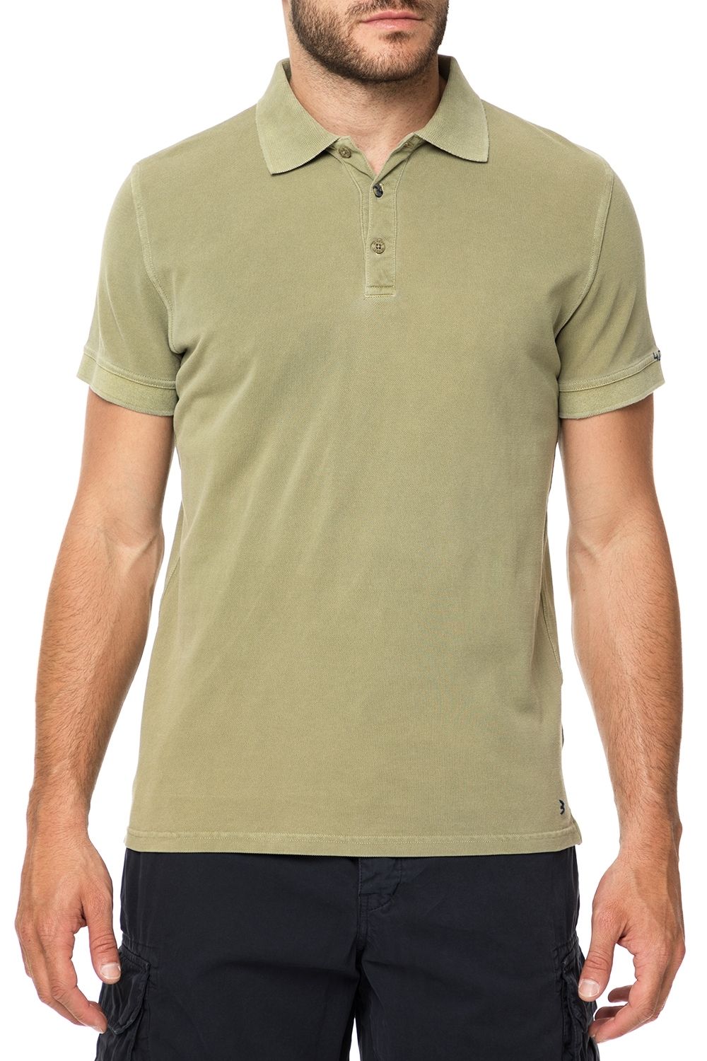 Ανδρικά/Ρούχα/Μπλούζες/Πόλο 40-WEFT - Ανδρική polo μπλούζα 40-WEFT SEBES πράσινη